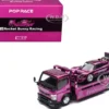 Nissan Pandem Fuso-300 Flatbed Truck RHD (Right Hand Drive) Purple Chrome and Lotus Pandem Elise Purple Chrome with Graphics 2 Car Box Set "Hobby Expo China 2026" 1/64 Diecast Model Car by Pop Race