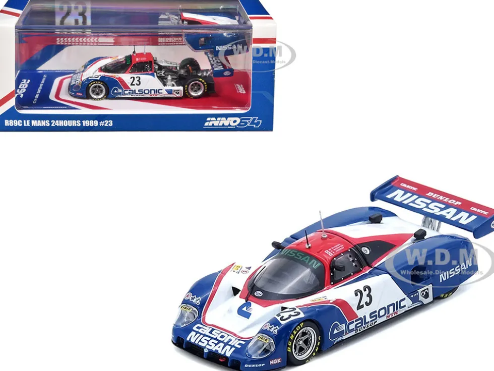 Nissan R89C #23 Masahiro Hasemi - Kazuyoshi Hoshino - Toshio Suzuki "24 Hours of Le Mans" (1989) 1/64 Diecast Model Car by Inno Models
