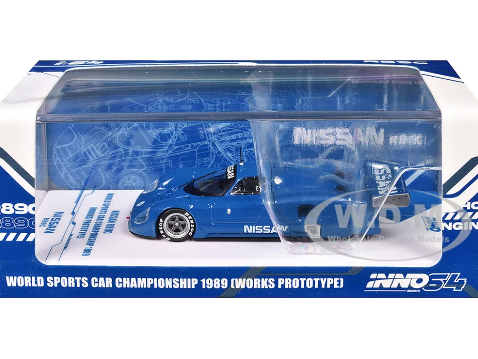 Nissan R89C "Works Prototype" Blue "World Sports Car Championship" (1989) 1/64 Diecast Model Car by Inno Models