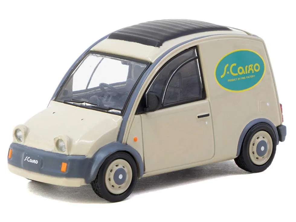 Nissan S-Cargo Van RHD (Right Hand Drive) "Presentation" Beige with Tarmac Cards "Global64" Series 1/64 Diecast Model by Tarmac Works