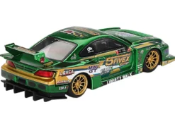 Nissan Silvia (S15) LB-Super Silhouette RHD (Right Hand Drive) "Fausto Racing 2024" Green Metallic Limited Edition 1/64 Diecast Model Car by Mini GT