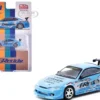 Nissan Silvia (S15) Vertex RHD (Right Hand Drive) "GReddy" Light Blue "Global64" Series 1/64 Diecast Model by Tarmac Works