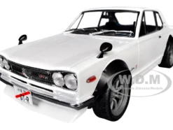 1970 Nissan Skyline (C10) Hakosuka RHD (Right Hand Drive) White 1/18 Diecast Model Car by Solido
