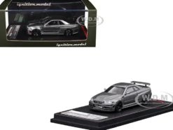 Nissan Skyline GT-R (BNR34) Nismo CRS RHD (Right Hand Drive) Gray Metallic 1/64 Diecast Model Car by Ignition Model