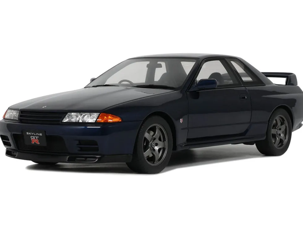 1993 Nissan Skyline GT-R (BNR32) RHD (Right Hand Drive) Dark Blue Pearl Limited Edition to 2000 pieces Worldwide 1/18 Model Car by Otto Mobile