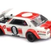 Nissan Skyline 2000GT-R (KPGC10) "Kaido Works V2" RHD (Right Hand Drive) White with Red Stripes (Designed by Jun Imai) "Kaido House" Special 1/64 Diecast Model Car by Mini GT