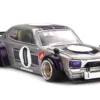 Nissan Skyline 2000GT-R (KPGC10) "Kaido Works V1" RHD (Right Hand Drive) #0 Silver Metallic with Purple Stripes (Designed by Jun Imai) "Kaido House" Special 1/64 Diecast Model Car by Mini GT