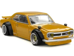 Nissan Skyline 2000GT-R (KPGC10) RHD (Right Hand Drive) "Kaido Street V2" Yellow (Designed by Jun Imai) "Kaido House" Special 1/64 Diecast Model Car by Mini GT