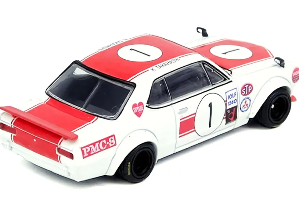 Nissan Skyline 2000 GT-R (KPGC10) #1 RHD (Right Hand Drive) Takahashi Kinimitsu "Fuji Masters 250km" (1971) 1/64 Diecast Model Car by Inno Models