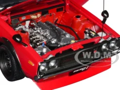 Nissan Skyline 2000GT-R (KPGC110) Tuned Version RHD (Right Hand Drive) Red 1/18 Model Car by Autoart