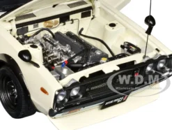 Nissan Skyline 2000GT-R (KPGC110) Tuned Version RHD (Right Hand Drive) White 1/18 Model Car by Autoart