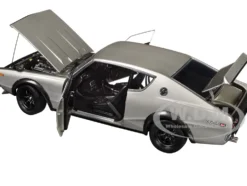 Nissan Skyline 2000GT-R (KPGC110) Tuned Version RHD (Right Hand Drive) Silver Metallic 1/18 Model Car by Autoart