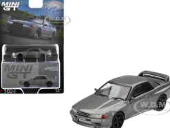 Nissan Skyline GT-R (NISMO BNR32 CRS Version) RHD (Right Hand Drive) Dark Metal Gray Metallic Limited Edition 1/64 Diecast Model Car by Mini GT