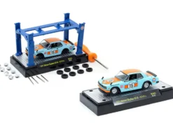 1971 Nissan Skyline GT-R RHD (Right Hand Drive) #15 "Gulf Oil" Light Blue and Orange "Auto-Lifts" Series Limited Edition to 3300 pieces Worldwide 1/64 Diecast Model Car by M2 Machines