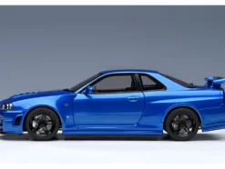 Nissan Skyline GT-R R34 Nismo Z-TUNE RHD (Right Hand Drive) Bayside Blue 1/18 Model Car by Autoart