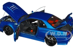 Nissan Skyline GT-R R34 Nismo Z-TUNE RHD (Right Hand Drive) Bayside Blue 1/18 Model Car by Autoart