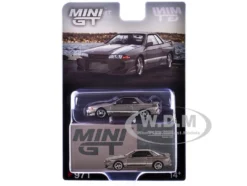 Nissan Skyline GT-R (R32) RHD (Right Hand Drive) "Veilside Combat C-I" Gray Metallic Limited Edition 1/64 Diecast Model Car by Mini GT