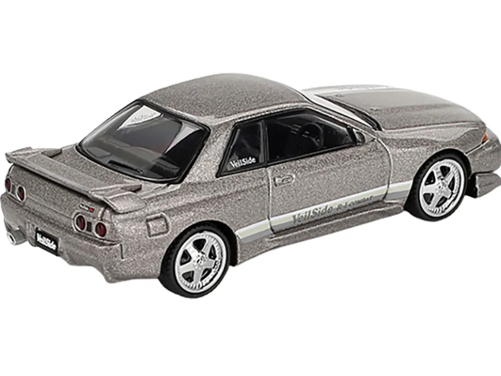 Nissan Skyline GT-R (R32) RHD (Right Hand Drive) "Veilside Combat C-I" Gray Metallic Limited Edition 1/64 Diecast Model Car by Mini GT