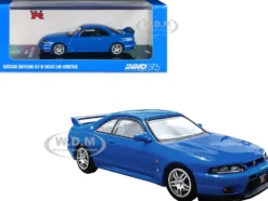 Nissan Skyline GT R R33 RHD Right Hand Drive Blue LM Limited 1/64 Diecast Model Car Inno Models IN64-R33-LMLTD