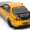 Nissan Skyline GT-R (R34) "Top Secret" RHD (Right Hand Drive) Gold Metallic with Carbon Hood and Trunk "Tokyo Auto Salon 2024 - Malaysia Diecast Expo 2024" 1/64 Diecast Model Car by Inno Models
