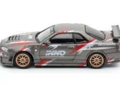 Nissan Skyline GT-R (R34) Z-Tune RHD (Right Hand Drive) Gray Metallic with Graphics 