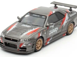 Nissan Skyline GT-R (R34) Z-Tune RHD (Right Hand Drive) Gray Metallic with Graphics