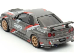 Nissan Skyline GT-R (R34) Z-Tune RHD (Right Hand Drive) Gray Metallic with Graphics