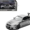 Nissan Skyline GT-R (R34) Z-Tune RHD (Right Hand Drive) Gray Metallic "Thailand Diecast Expo 2025 Event Edition" 1/64 Diecast Model Car by Inno Models