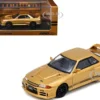 Nissan Skyline "Top Secret" BNR32 GT-R (650R) RHD (Right Hand Drive) Gold Metallic 1/64 Diecast Model Car by Inno Models