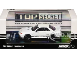 Nissan Skyline "Top Secret" (VR32) GT-R RHD (Right Hand Drive) White 1/64 Diecast Model Car by Inno Models