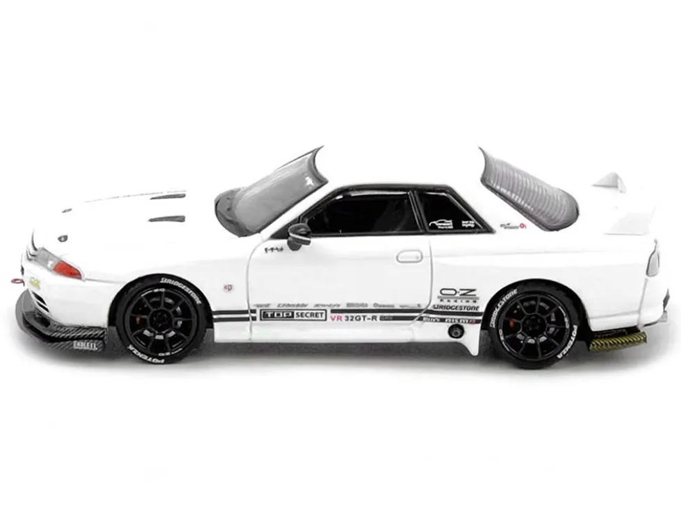 Nissan Skyline "Top Secret" (VR32) GT-R RHD (Right Hand Drive) White 1/64 Diecast Model Car by Inno Models