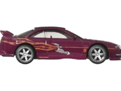 Nissan 240SX (S14) RHD (Right Hand Drive) Maroon with Graphics "The Fast and the Furious" (2001) Movie "Fast & Furious" Series Diecast Model Car by Hot Wheels
