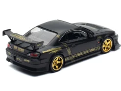 Nissan "Top Secret" Silvia (S15) RHD (Right Hand Drive) Matt Black with Carbon Hood "APA XPO 2025 Event Edition VIP Ticket Bundle" 1/64 Diecast Model Car by Inno Models