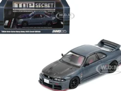 Nissan Top Secret Skyline GT-R (BCNR33) RHD (Right Hand Drive) Stealth Gray with Carbon Hood