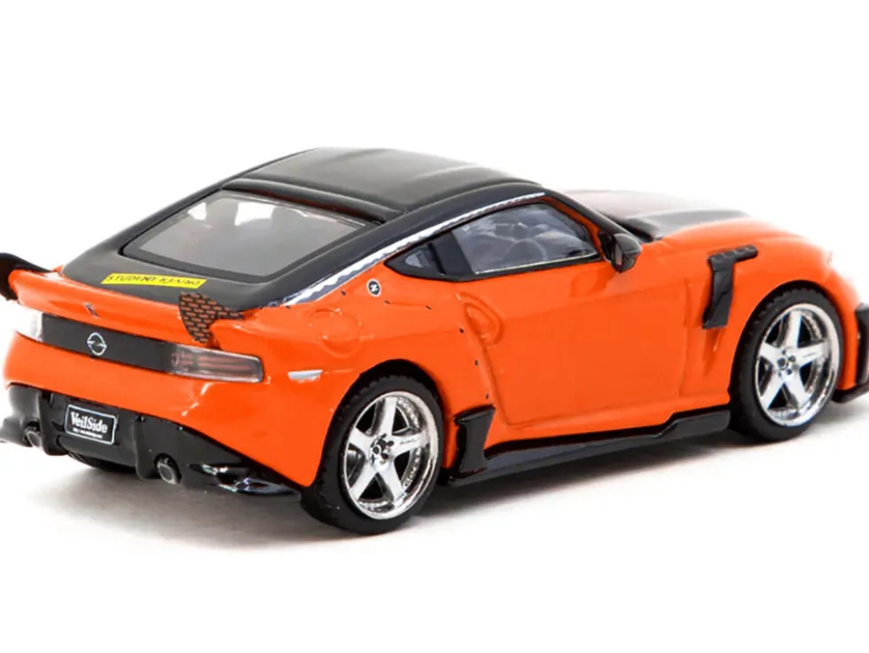 Nissan VeilSide FFZ400 Fairlady Z RHD (Right Hand Drive) Orange with Black Top "Global64" Series 1/64 Diecast Model by Tarmac Works