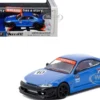 Nissan Vertex Silvia (S15) RHD (Right Hand Drive) #10 "Tarmac Works 10th Anniversary" Blue Metallic "Global64" Series 1/64 Diecast Model Car by Tarmac Works