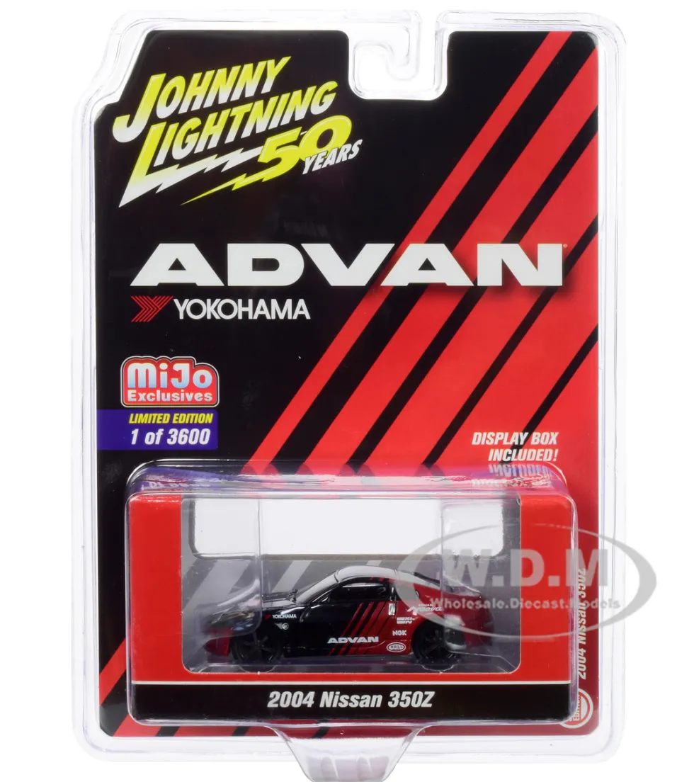 2004 Nissan 350Z ADVAN Yokohama Johnny Lightning 50th Anniversary Limited Edition 3600 pieces Worldwide 1/64 Diecast Model Car Johnny Lightning JLCP7241
