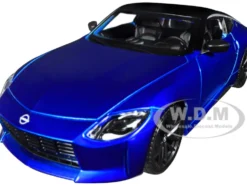 2023 Nissan Z Blue Metallic with Black Top Special Edition Series 1/24 Diecast Model Car Maisto 32904BL
