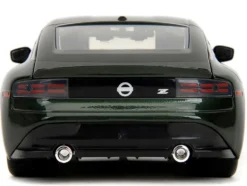 2023 Nissan Z Dark Green Metallic with Black Top Fast X 2023 Movie Fast & Furious Series 1/24 Diecast Model Car Jada 34791
