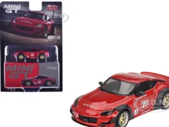 Nissan Z "Pandem" #23 Passion Red Metallic Limited Edition to 6600 pieces Worldwide 1/64 Diecast Model Car by Mini GT