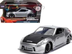 Nissan 370Z Silver Black Hood Fast & Furious Series 1/32 Diecast Model Car Jada 31852