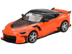 Nissan Z VeilSide FFZ400 Orange with Black Top Limited Edition 1/64 Diecast Model Car by Mini GT