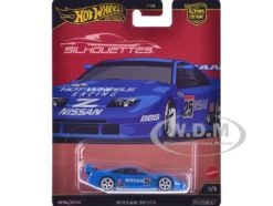 Nissan 300ZX #25 "Hot Wheels Racing" Blue "Silhouettes" Series Diecast Model Car by Hot Wheels