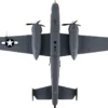 North American B 25J Mitchell Bomber Aircraft Briefing Time United States Air Force 1/100 Diecast Model Airplane Postage Stamp PS5403-5