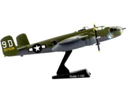 North American B 25J Mitchell Bomber Aircraft Briefing Time United States Air Force 1/100 Diecast Model Airplane Postage Stamp PS5403-5