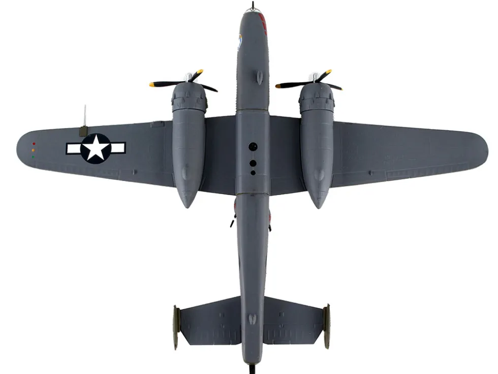 North American B 25J Mitchell Bomber Aircraft Briefing Time United States Air Force 1/100 Diecast Model Airplane Postage Stamp PS5403-5