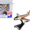 North American Canadair Sabre Fighter Aircraft Golden Hawks Royal Canadian Air Force 1/110 Diecast Model Airplane Postage Stamp PS5361-4