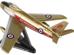 North American Canadair Sabre Fighter Aircraft Golden Hawks Royal Canadian Air Force 1/110 Diecast Model Airplane Postage Stamp PS5361-4