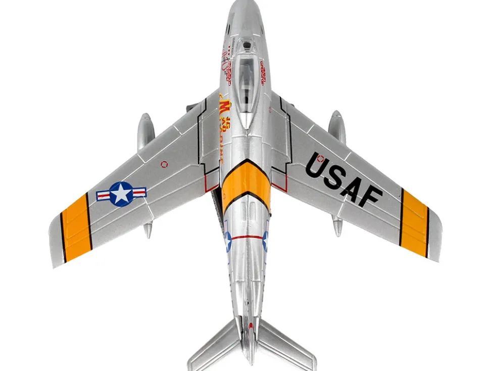 North American F 86F Sabre Fighter Aircraft Mig Mad Marine United States Air Force 1/110 Diecast Model Airplane Postage Stamp PS5361-3
