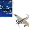 North American Mustang Mk.IV Fighter Aircraft "Flight Lieutenant Arthur S. 'Joe' Doley, 19th Squadron" (1945) British Royal Air Force "Air Power Series" 1/48 Diecast Model by Hobby Master